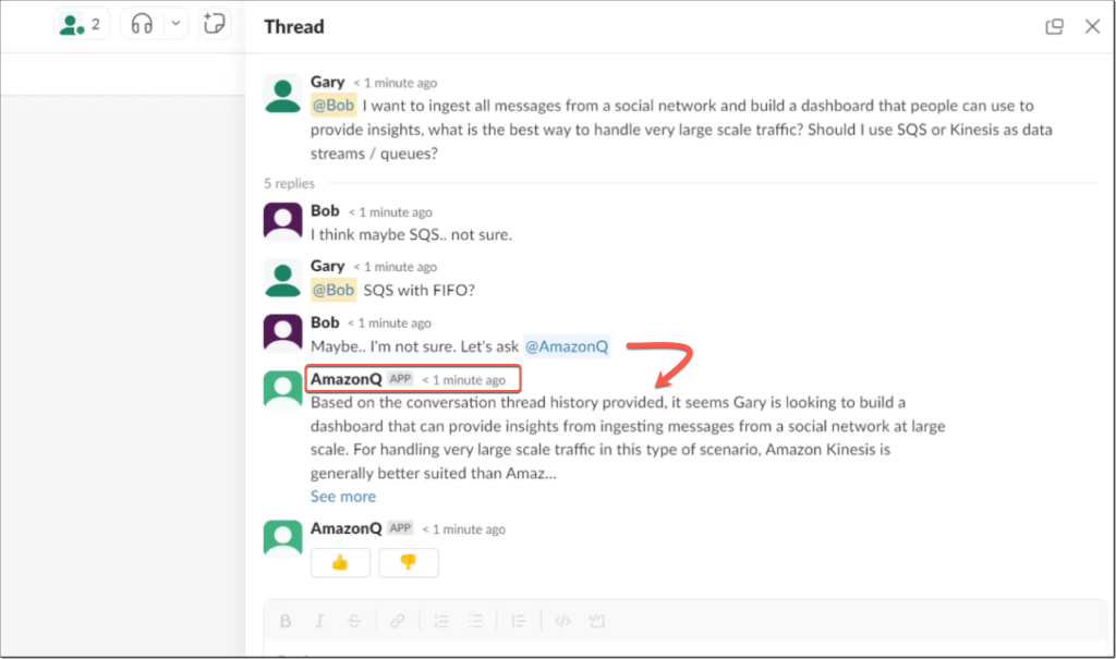 Amazon Q in Slack