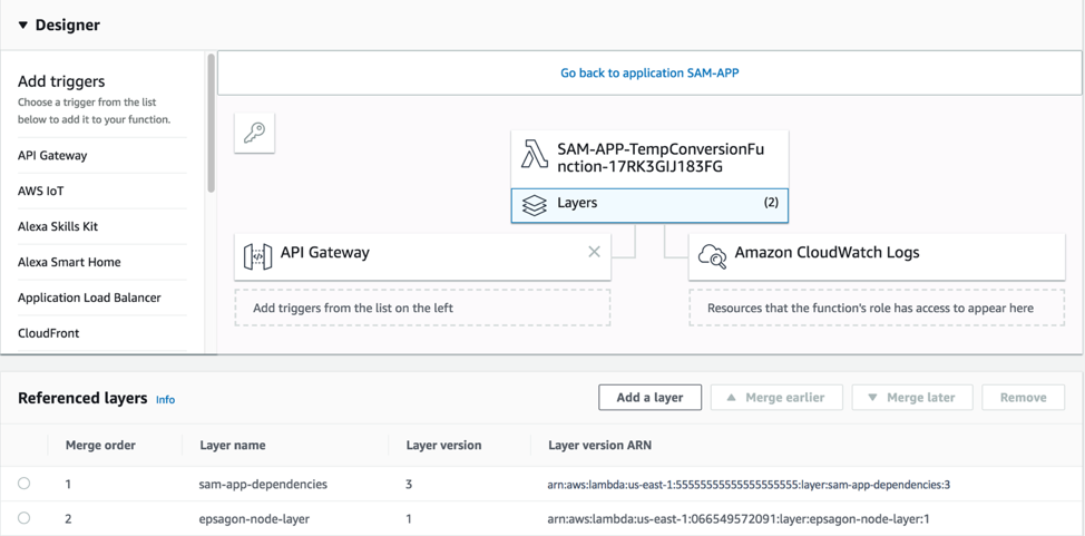 Lambda Console