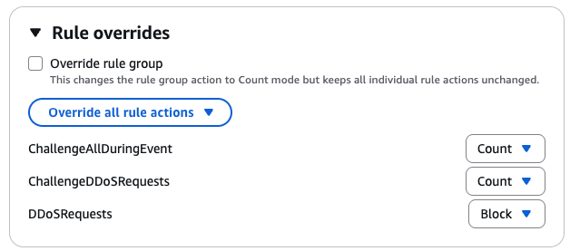 Figure 2 – Updated Anti-DDoS AMR rules in example 3