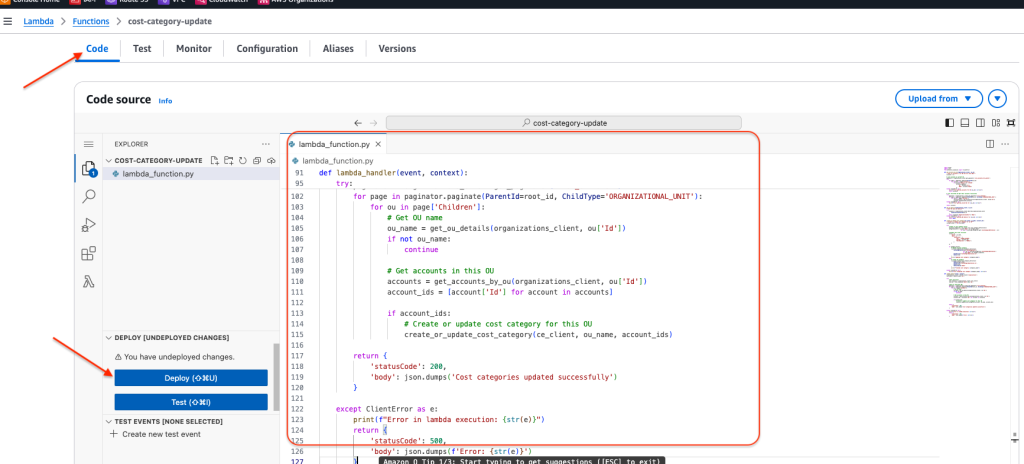 Lambda Code