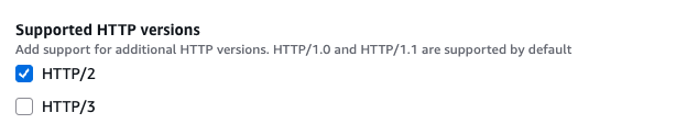 Required CloudFront configuration