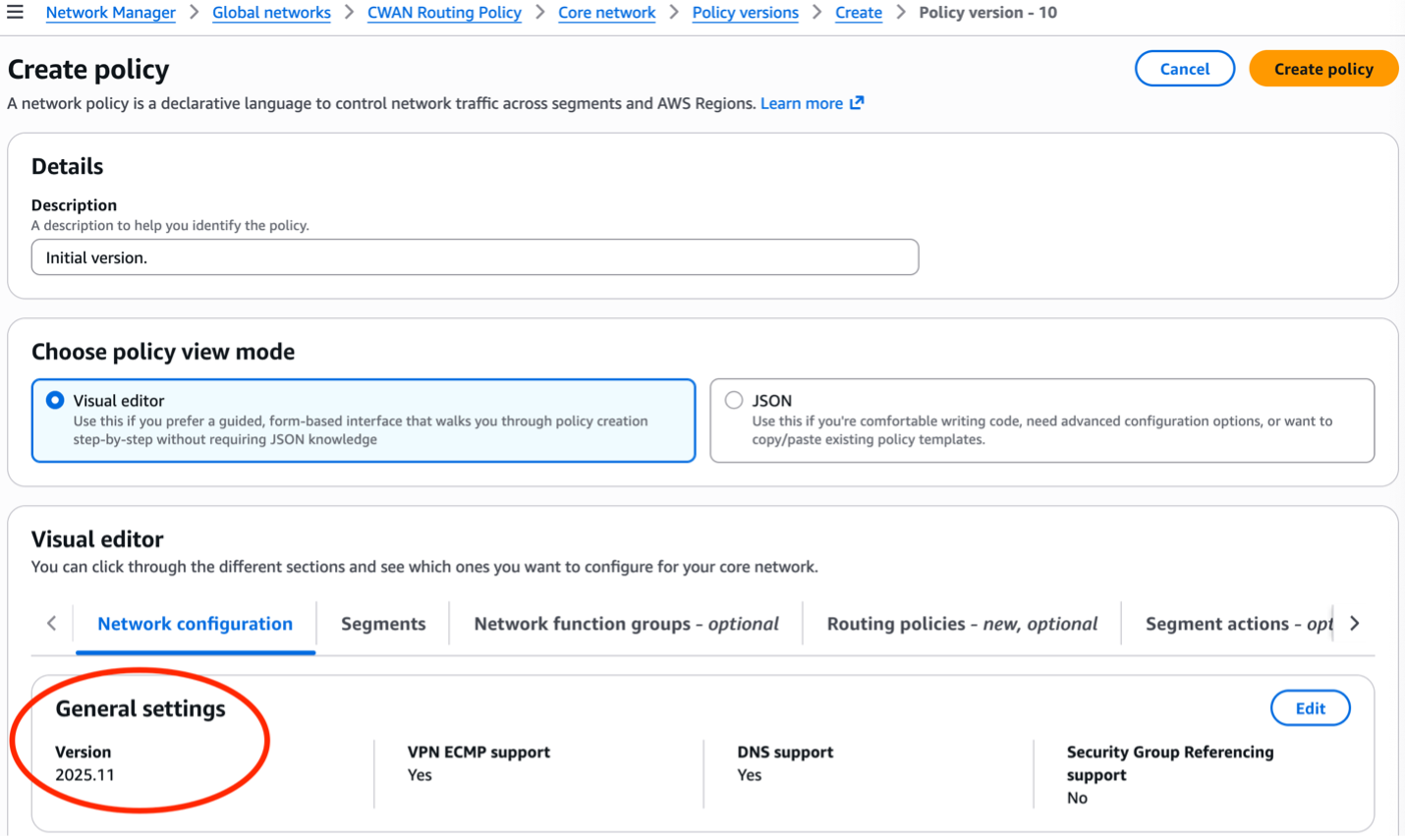 Figure 2: Required upgrade to version 2025.11