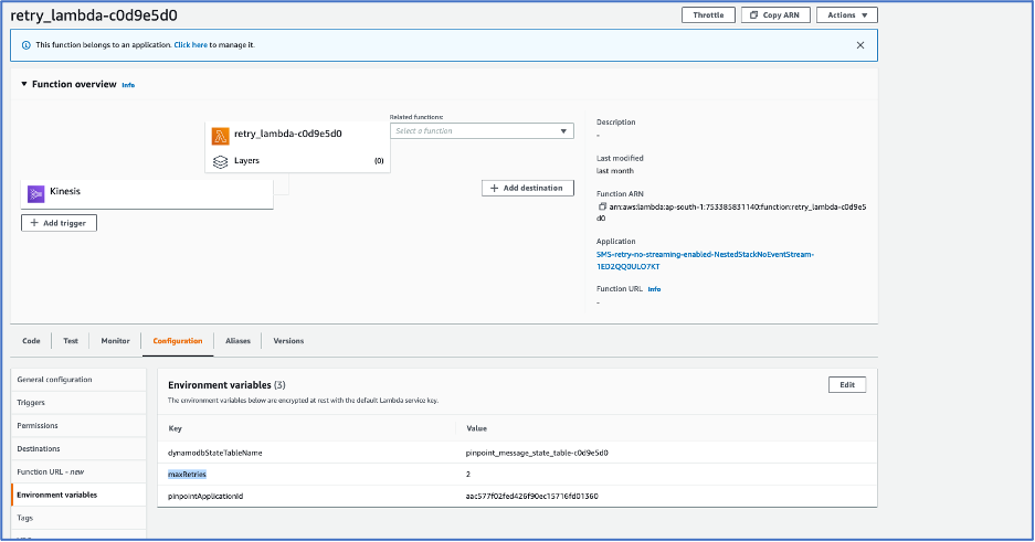 SMS retry lambda