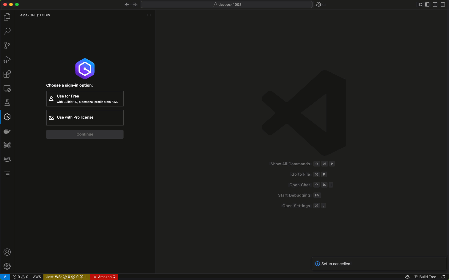 Screenshot of IDE interface showing the Amazon Q Developer customizations panel. Developer switch between US and EU Profiles and their customizations