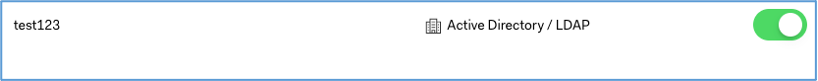Active Directory / LDAP selected