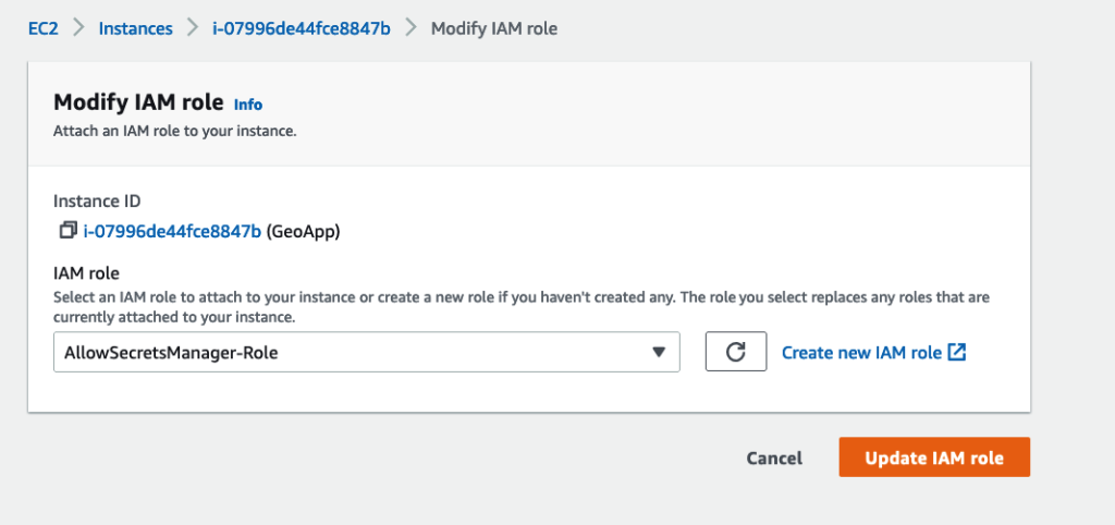 EC2 Modify IAM Role