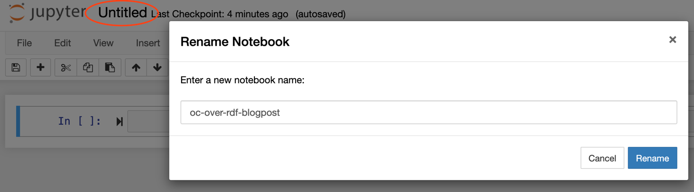 Notebook name