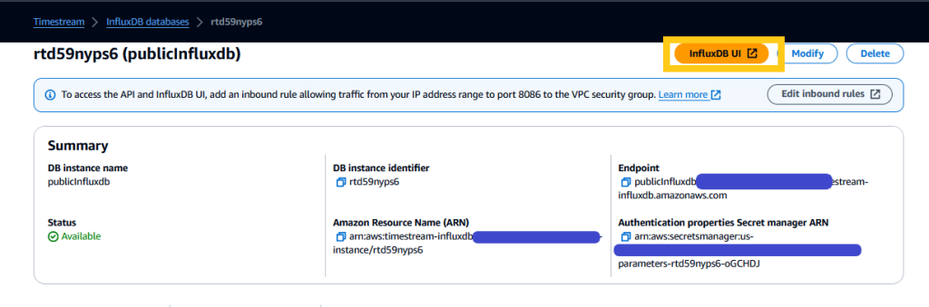 InfluxDB UI