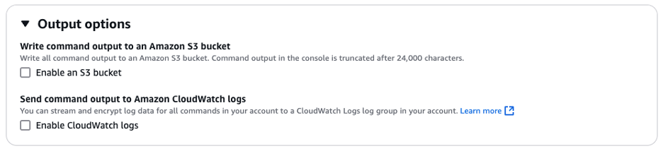 Output Options