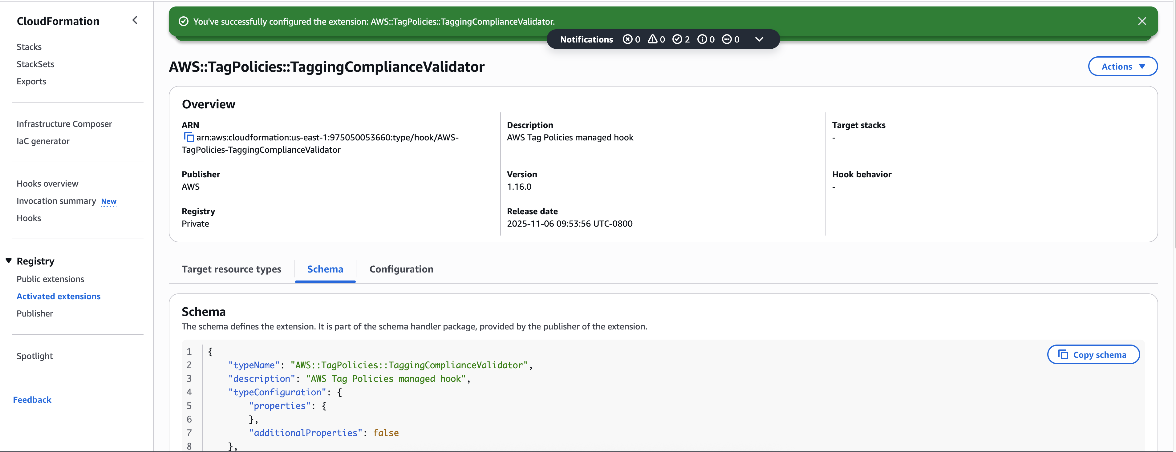 [Figure 7] Successful hook activated 