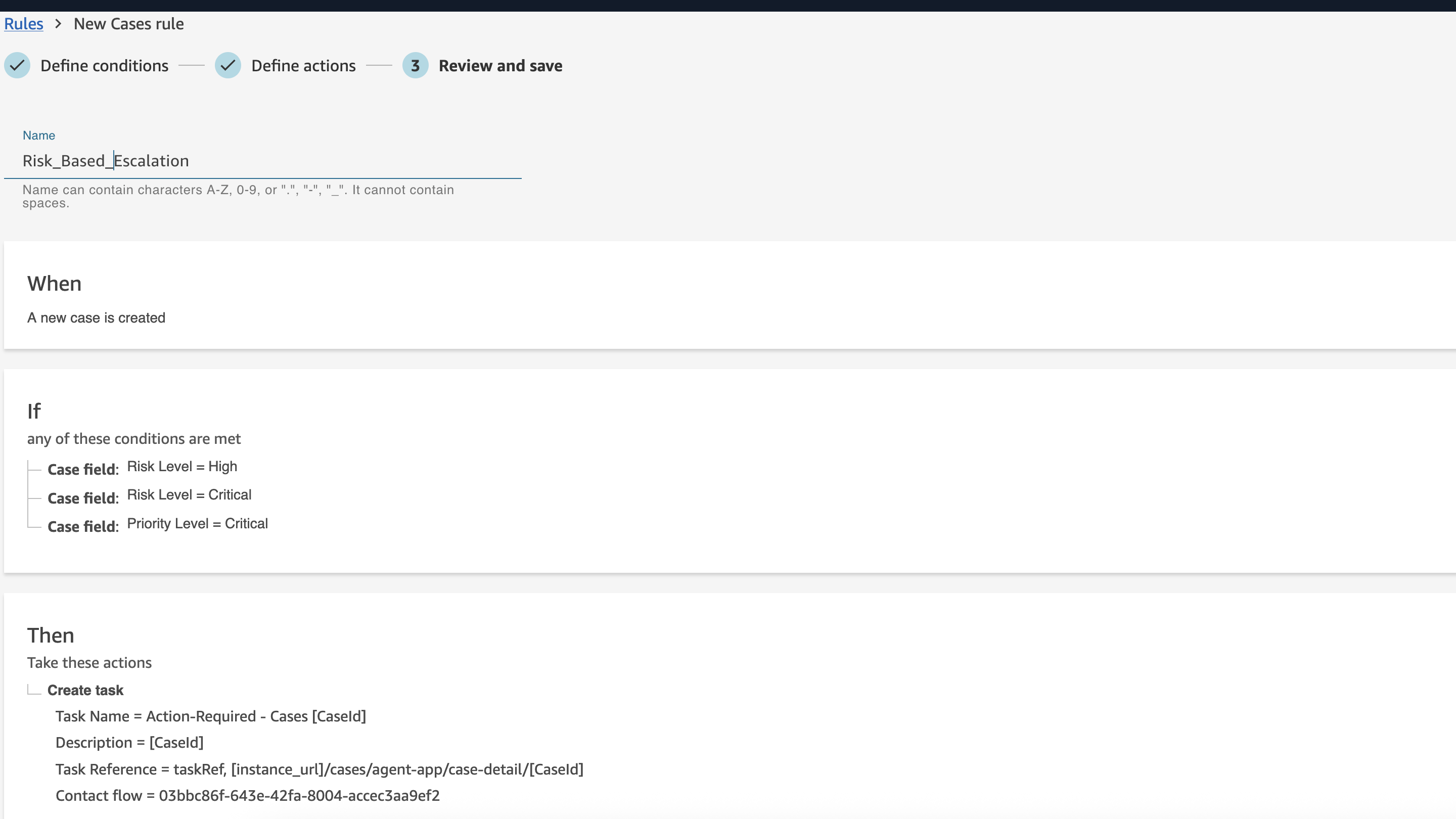 Risk-Based Escalation