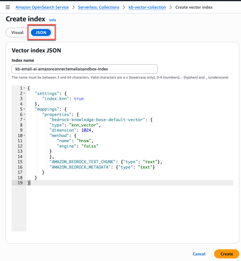 Create an OpenSearch Index