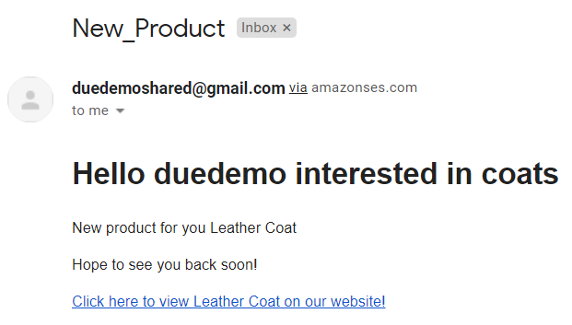change email body