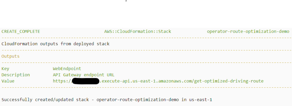 Figure 3 Load the AWS CloudFormation an infrastructure-as-code provisioning tool output WebEndpoint in an internet browser