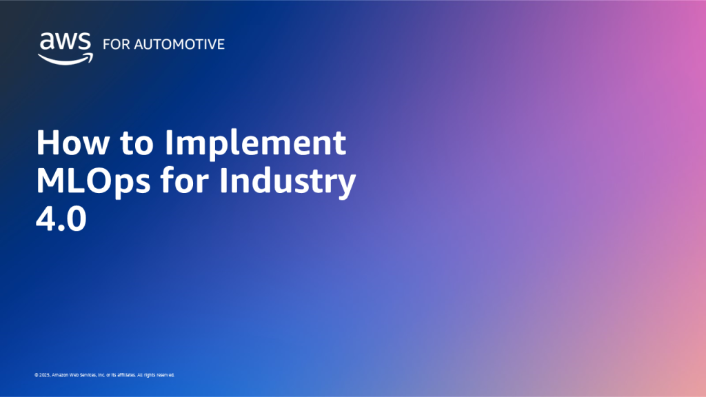 How to Implement MLOps for Industry 4.0