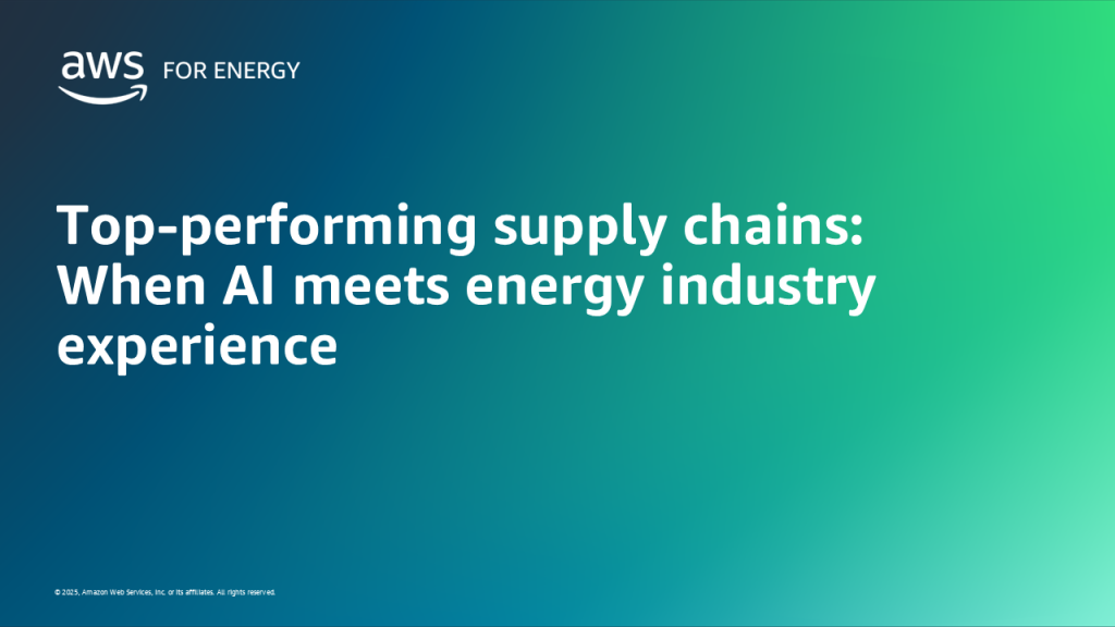 Top-performing supply chains: When AI meets energy industry experience