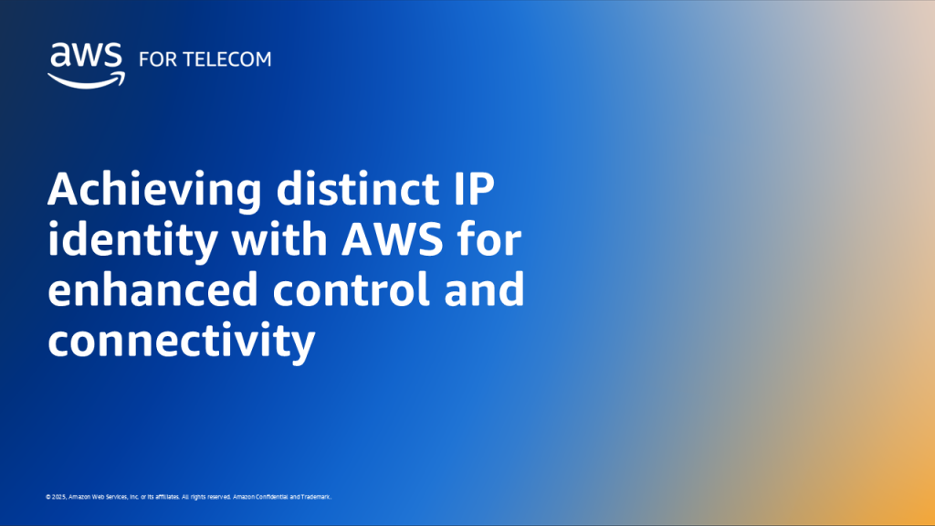 Achieving distinct IP identity with AWS for enhanced control and connectivity