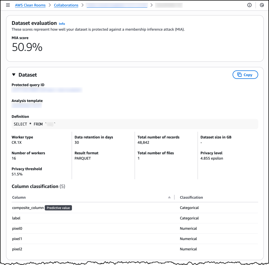Clean Rooms Synthetic Data Console