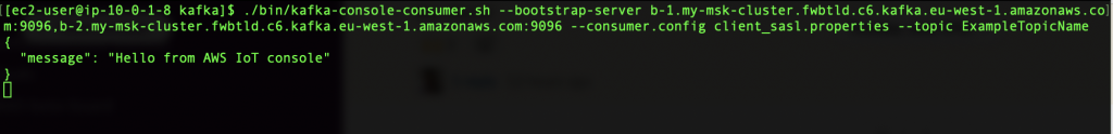 Receiving IoT messages in your Kafka consumer